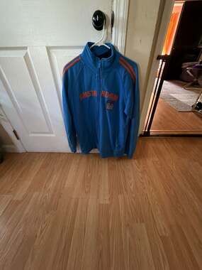 Roma Atletica Amsterdam Track Jacket Size L Blue Orange Full Zip